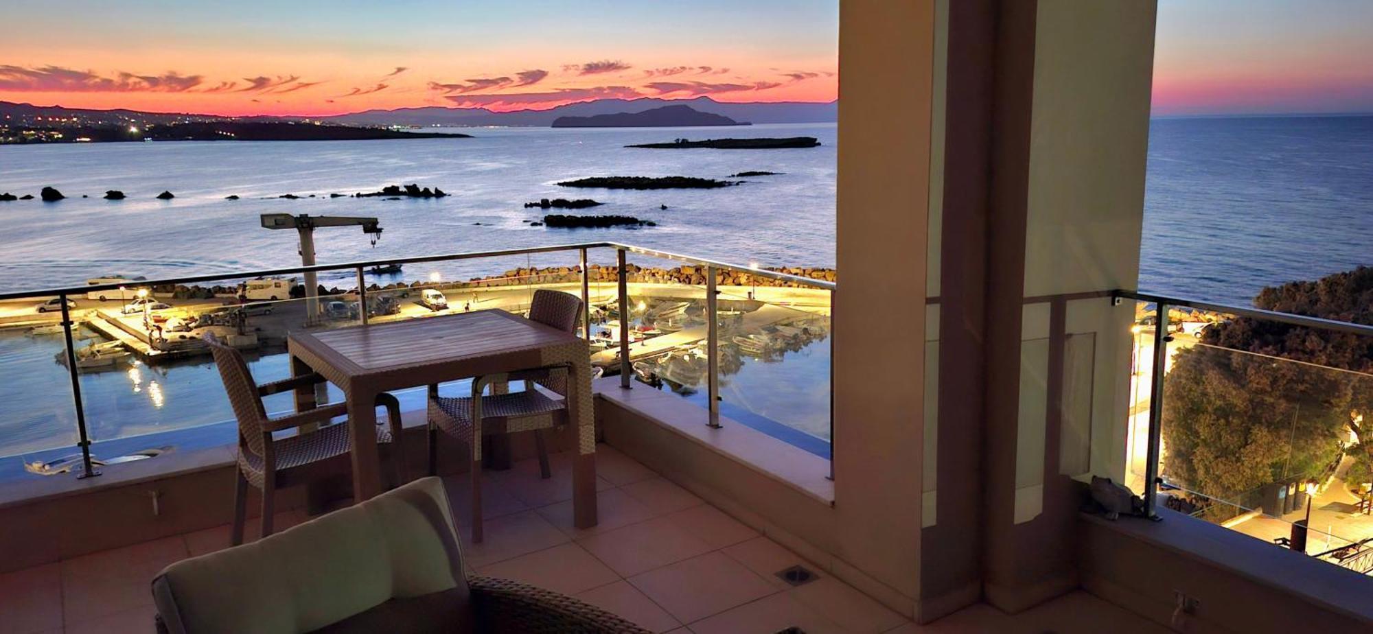 Panoramic Sea View Lägenhet Chania  Exteriör bild