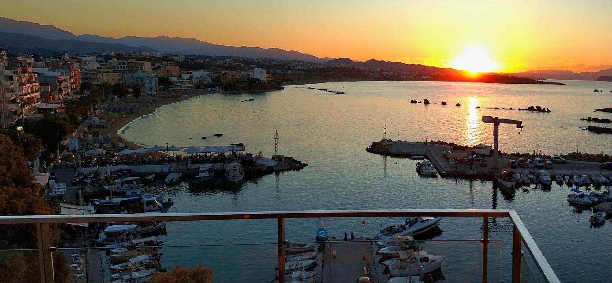 Panoramic Sea View Lägenhet Chania  Exteriör bild
