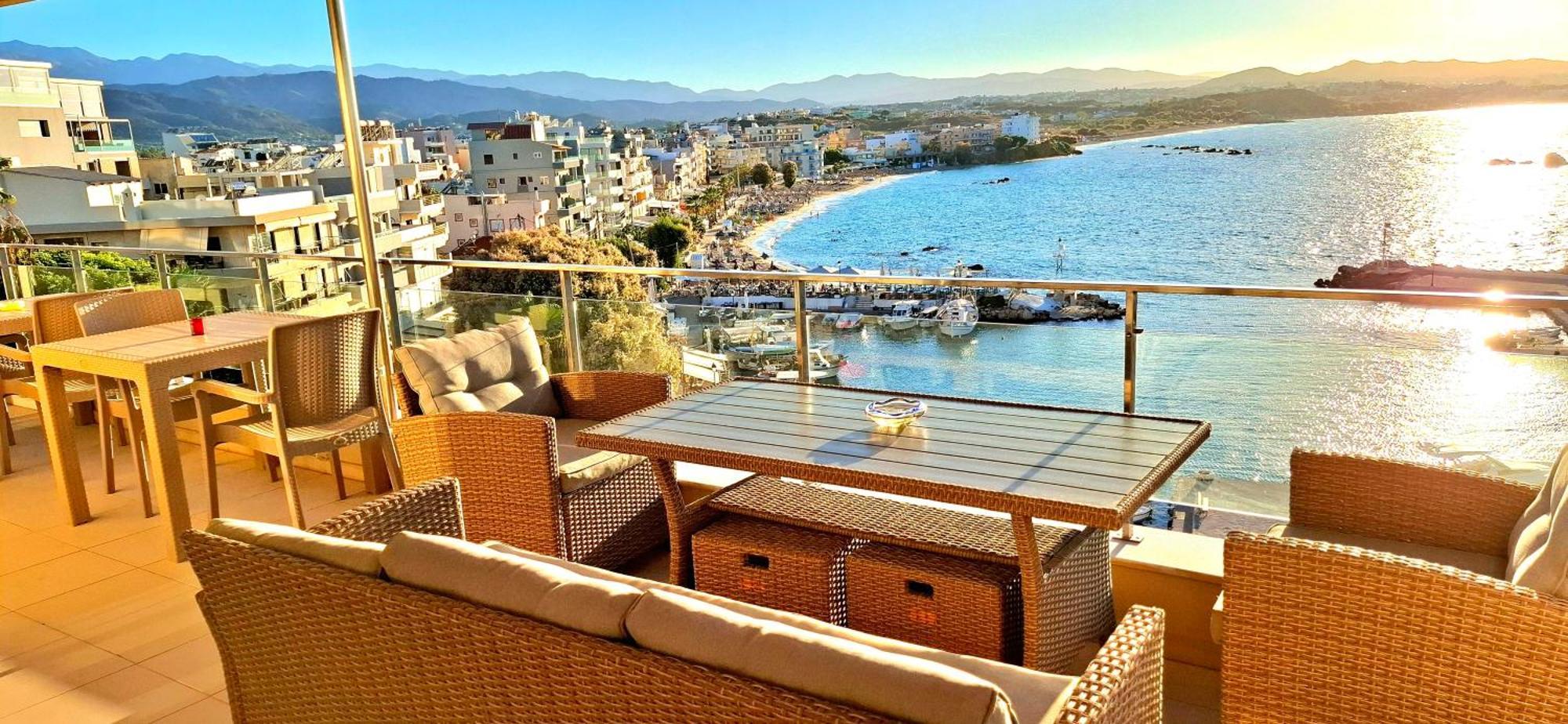 Panoramic Sea View Lägenhet Chania  Exteriör bild