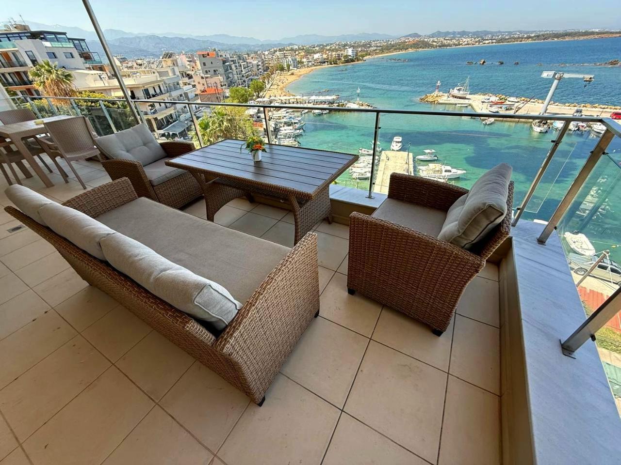Panoramic Sea View Lägenhet Chania  Exteriör bild